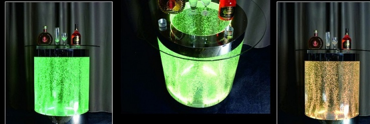 Dësch Led Bar Waasser Wand Bar Theke Regal Miwwel Beliichte Sofa Dësch