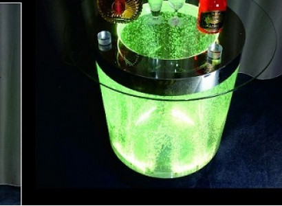 Dësch Led Bar Waasser Wand Bar Theke Regal Miwwel Beliichte Sofa Dësch