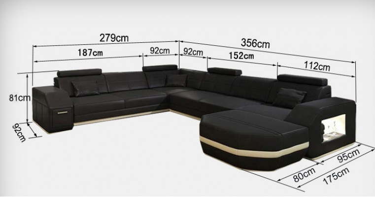 Lieder Ecksofa Eckgarnitur Eckcouch Sofa Couch Wunnlandschaft Polster Dësch USB
