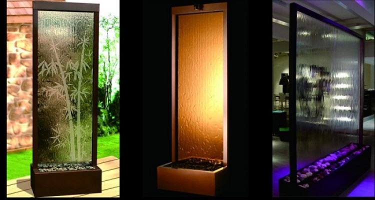 Designer Trennmauer Luxus Maueren Waassersailen Waterwall Trennmaueren
