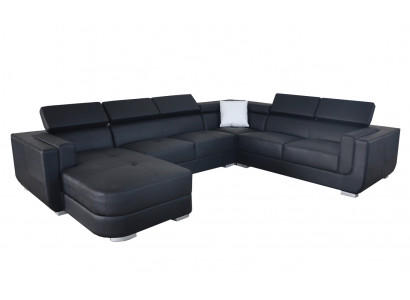 Designer Liederpolster Eck-Sofa Polster Eck Landschaft Zëmmer Lieder Sëtz Grouss.