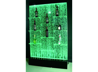 Beliicht Led Regalen Designer Waasser Mauer Bar Regal Kolonn Waassersailen