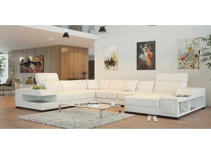 Wunnzëmmermiwwelen Modern U-fërmegen Eckcouch Stilvollt Design fir Äert Doheem