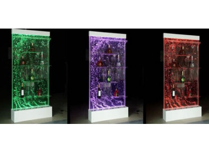 Regaler Designer beliicht LED Waasserwand Bar Regal Kolonn Comptoir Waassersailen