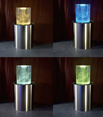 Steeluucht LED Steeluucht Dekorativ Luuchten Dësch Waassercolonnen Kolonn