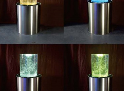 Steeluucht LED Steeluucht Dekorativ Luuchten Dësch Waassercolonnen Kolonn
