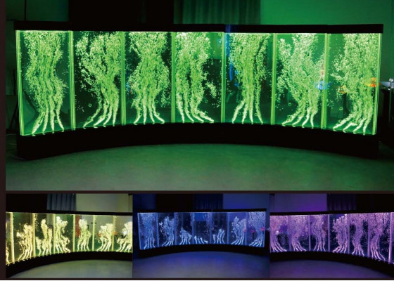 Wandpanel Waasserblasen LED Wänn Designer Waasser Wand Beliichtete
