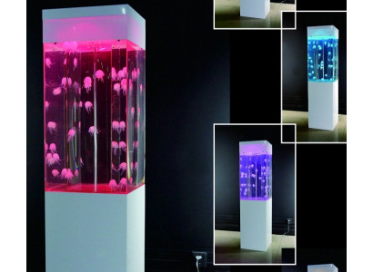 Design Aquarium Waasserssäil Waasser Säil Dekoratioun Quallen Waasserwand