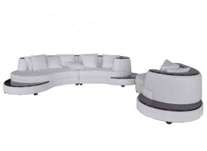 Luxus Wunn Eck Lieder Garnitur Landschaft Polster Eck XXL Grouss Sofa