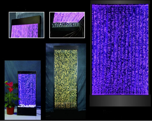 LED Waasserwand Wandpaneel mat Waasserblasen Designer Waasserwand