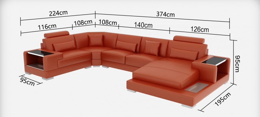 Lieder Sofa Gaang Still-Polster Eck Designer Garnitur Wunnlandschaft Garnituren Eck Neie.