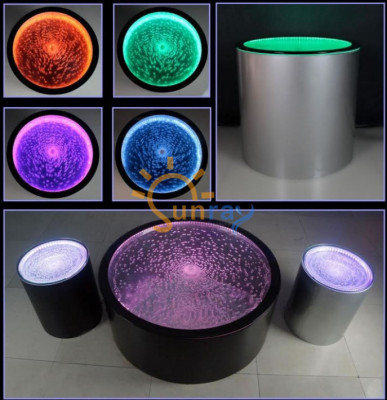 LED ronnen Niewendësch Waasser Mauer Bar Theke Regal Miwwelen beliicht