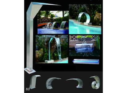 Pool Waasserfall Springbrunn Edelstol Waasserspiller Dekoratioun Anlag