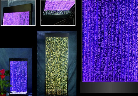 LED Wandpaneel Modern Waasserwand Waasser Wänn Waasserblasen Dekorativ Mauer