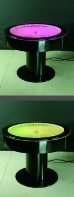 Design Dësch Couchtisch Waasser Sail Sailendëscher Canapé LED beliicht