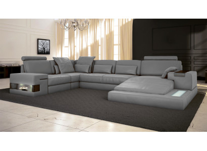 Lieder Design Canapé, Couch, Polster Ecksofa Garnitur Wohnlandschaft Ecksofa mat USB