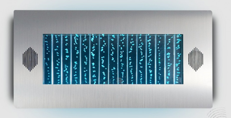 Wandpaneel LED Waasserwand Modern Waasser Wänn Waasserblasen Dekorativ Wand