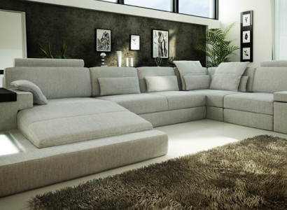 Design Sofa Ecksofa + USB Couch Garnitur Polstersëtz Ecke Canapéë Wunnlandschaft