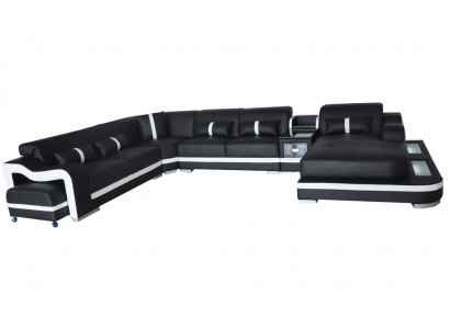 Lieder Canapé Polster Sëtz Design Modern Eck Garnitur Sofa Wunnlandschaft U Form