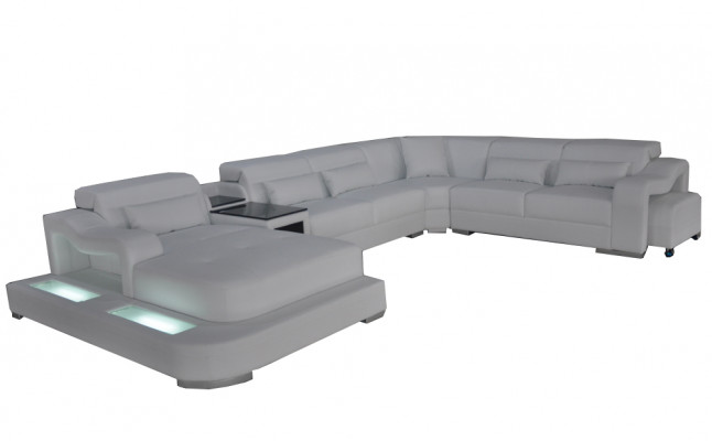Lieder Canapé Polster Sëtz Design Modern Eck Garnitur Sofa Wunnlandschaft U Form