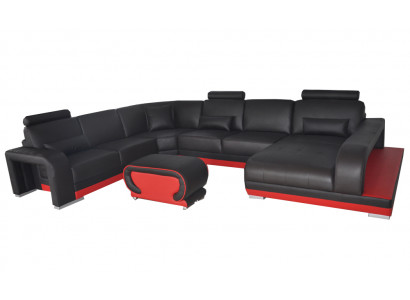 Canapé Eckcanapé Design Gepolstert Eckcouch Wohnlandschaft Eckgarnitur Canapé U-Form +USB