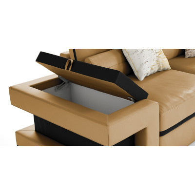 Gemittlech Wunnambiente mat eisem charmante U-Form Ecksofa.