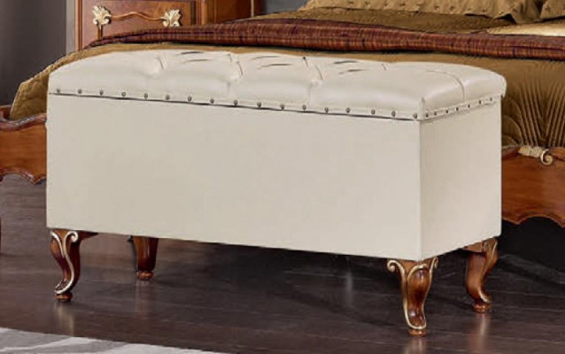Schlofkummer Komplett Set Bett 2x Nuetsdësch Kommode Spigel Fauteuil 6tlg Italien