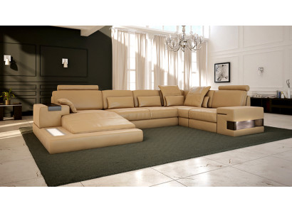 Lieder Design Sofa Canapé Polster Ecksofa Garnitur Wunnlandschaft Ecksofa XXL ECKE