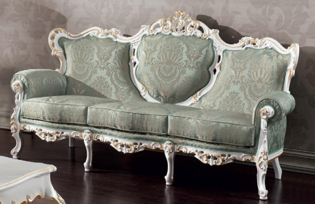 Sofagarnitur Set Canapé Klassesch Barock Miwwele Wunnzëmmer Canapé 5tlg. Sofa Dësch
