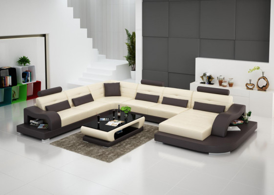 Ledercouch Sofa Wunnlandschaft Ecksofagarnitur Design Modern Sofa G8005 Neijoerks.