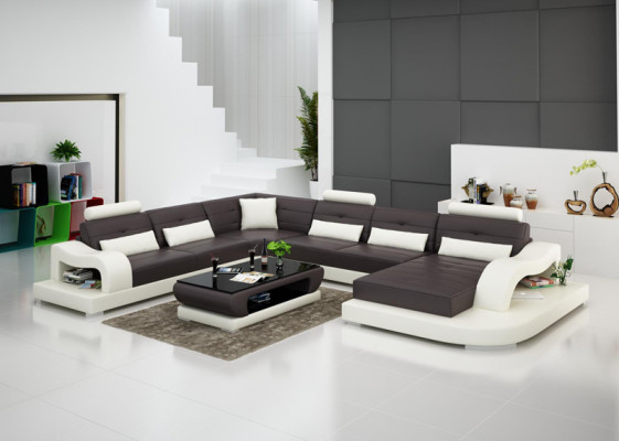 Ledercouch Sofa Wunnlandschaft Ecksofagarnitur Design Modern Sofa G8005 Neijoerks.