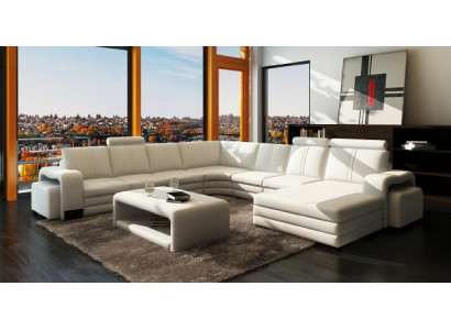 XXL Liederdivan mat USB Liederdivan Wunnlandschaft Eckdivan Nei Garnitur Divan FRANCO