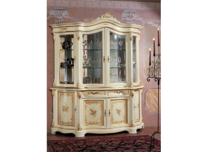 Vitrine Glas Schaf Vitrine Stuff Holz Sideboard Italienesch Miwwelen Regal
