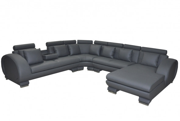 Eck-Lieder Sofa Couch Polster Sëtz Wunnlandschaft Design XXL U-Form