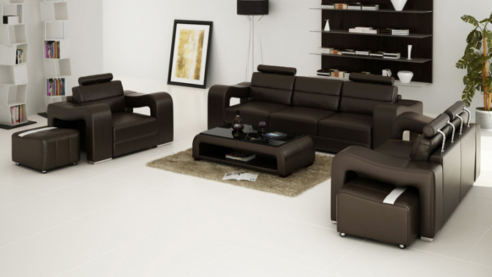 3+2+1 Garnitur Lieder Sofa Couch Polster Couchen Sofas Luxus Nei Wunnlandschaft