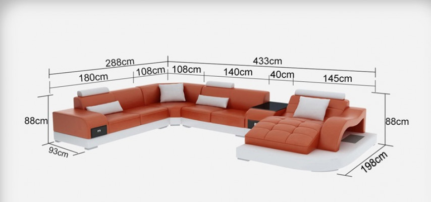 Lieder Eck Sofa Eck Wunnlandschaft Garnitur Design Modern Couch Sofas U-Form G8009