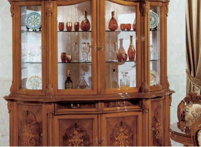 xxl Vitrinnen Glas Schaf Echt Holz Vitrine Kommod Italienesch Miwwelen Schranken