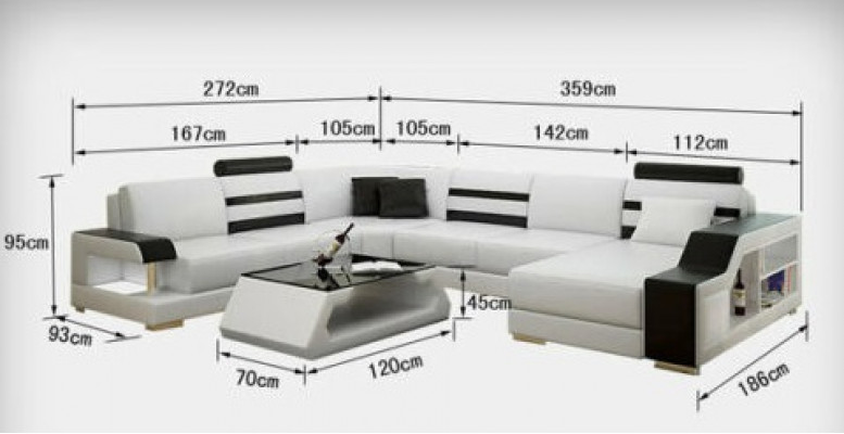 Ecksofa mat USB Polstersëtz Lieder Couch Sofacen Couchen Garnitur Wunnlandschaft