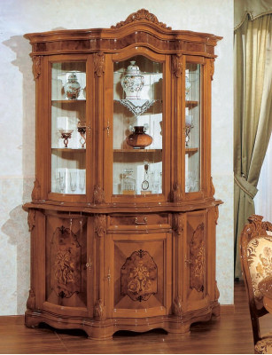 Vitrine Italienesch Luxus Miwwelen Vitrinen Anrichte Schaf Glas Design Schiefcher