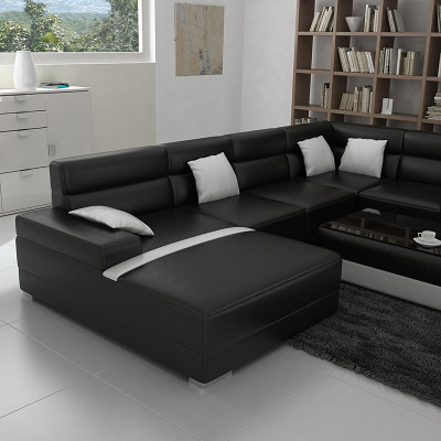 Ledersofa Couch Woonslandschaft Ecksofa Eck Garnitur Design Modern Sofa F3016 nei