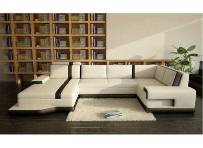 Design Grouss XXL U-Form Sofa Wunnlandschaft Canapé Polstersofa Ecksitz Garnitur