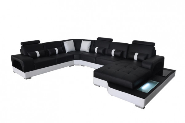 Lieder Eck Canapé Eck Wunnlandschaft Garnitur Design Modern Couch