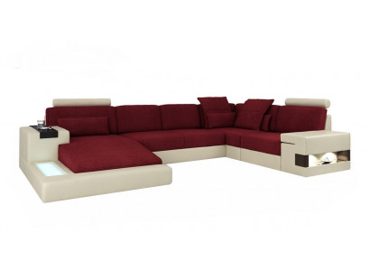 Liederdivan Designer Divan U Form Wunnlandschaft Canapé Polster Wénkeledivan Nei