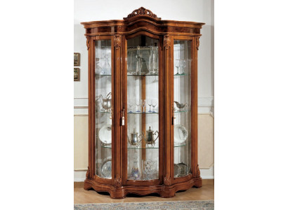 Vitrinn Glas Schaf Vitrin Wunnzëmmer Holz Kommod Italienesch Miwwelen Regal