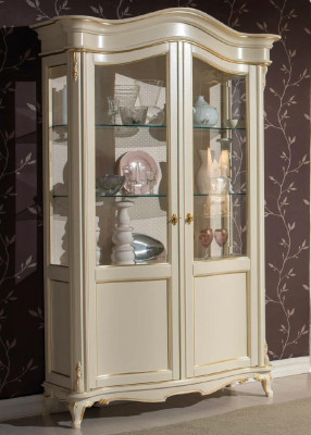 Vitrine Italienesch Luxus Miwwelen Vitrinnen Kommodenschaf Glas Design Schaf
