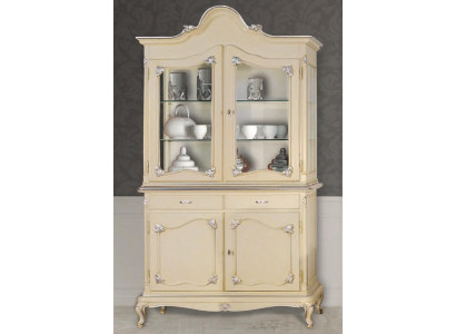 Vitrin Italienesch Luxus Miwwele Vitrinen Kommodenskaf Glas Design Schaf