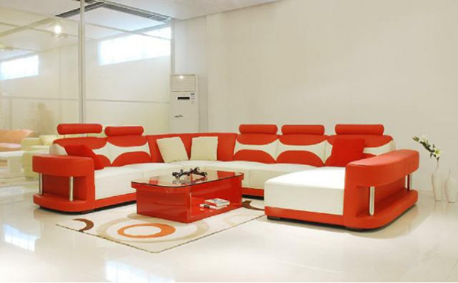 Wunnlandschaft Ecksofa Ecksofa Canapé Polster Miwwelen Garnitur XXL Grouss