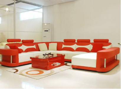 Wunnlandschaft Ecksofa Ecksofa Canapé Polster Miwwelen Garnitur XXL Grouss