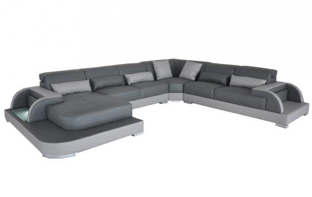 Lieder Sofa Canapé Wunnlandschaft Eck Garnitur Design Modern Sofen U-Form Canapéen