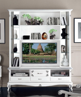Wunnzëmmer Wandreesenschaf TV Schaf Wandschraenker Regal Holz Wunnzëmmer Miwwelen Nei